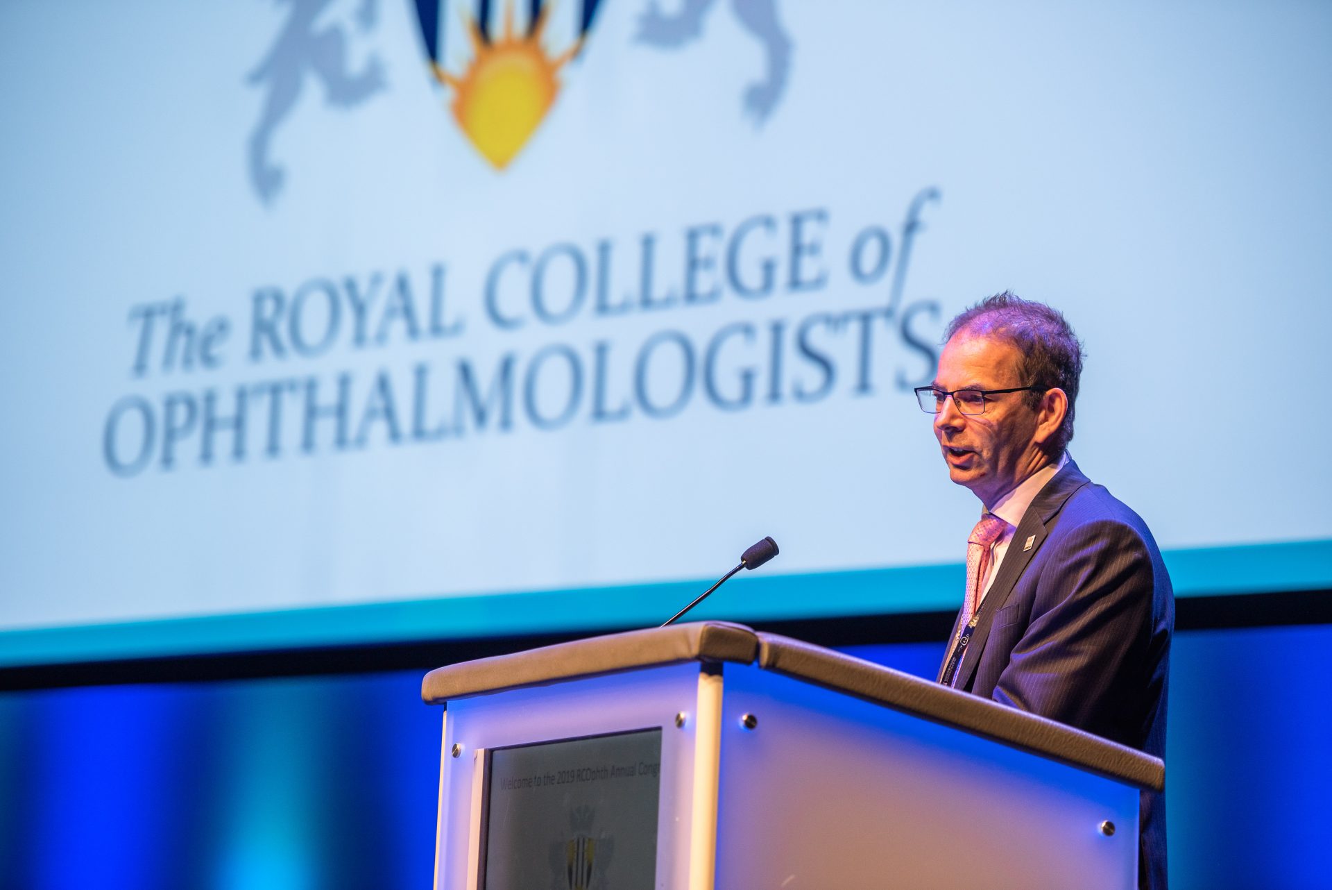 A speaker at the 2019 RCOphth congress.