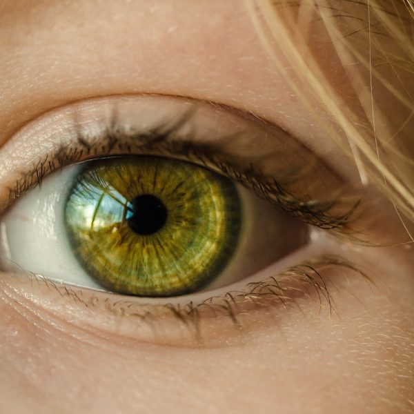 A photo of a green eye